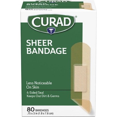 Medline BANDAGE, CURAD SHEER 3/4in, 80, 80PK MIICUR02279RB